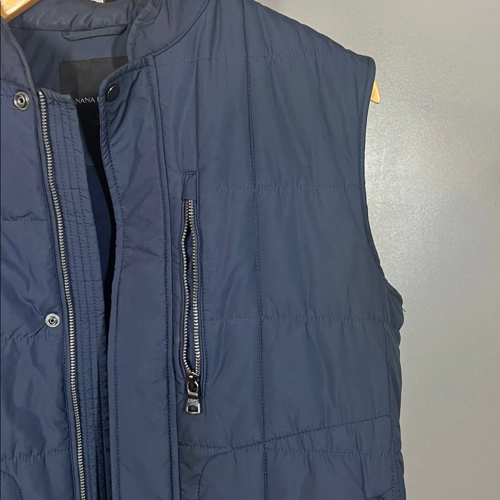 Banana Republic Modular System Dark Blue Quilted Vest